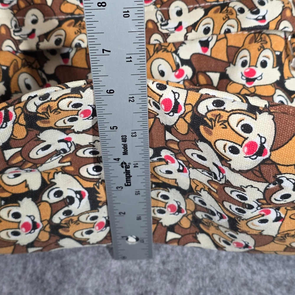 Chip & Dale Rescue Rangers Backpack Character All Over Print Canvas Bag 16" RARE - Picture 8 of 10